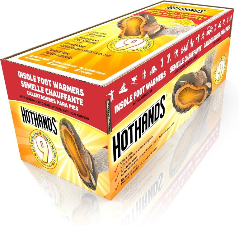 HotHands Lot de 16 Paires de Semelles Chauffantes Naturelles et Inodores, Activées par l’Air, Jusqu’à 9 Heures de Chaleur
